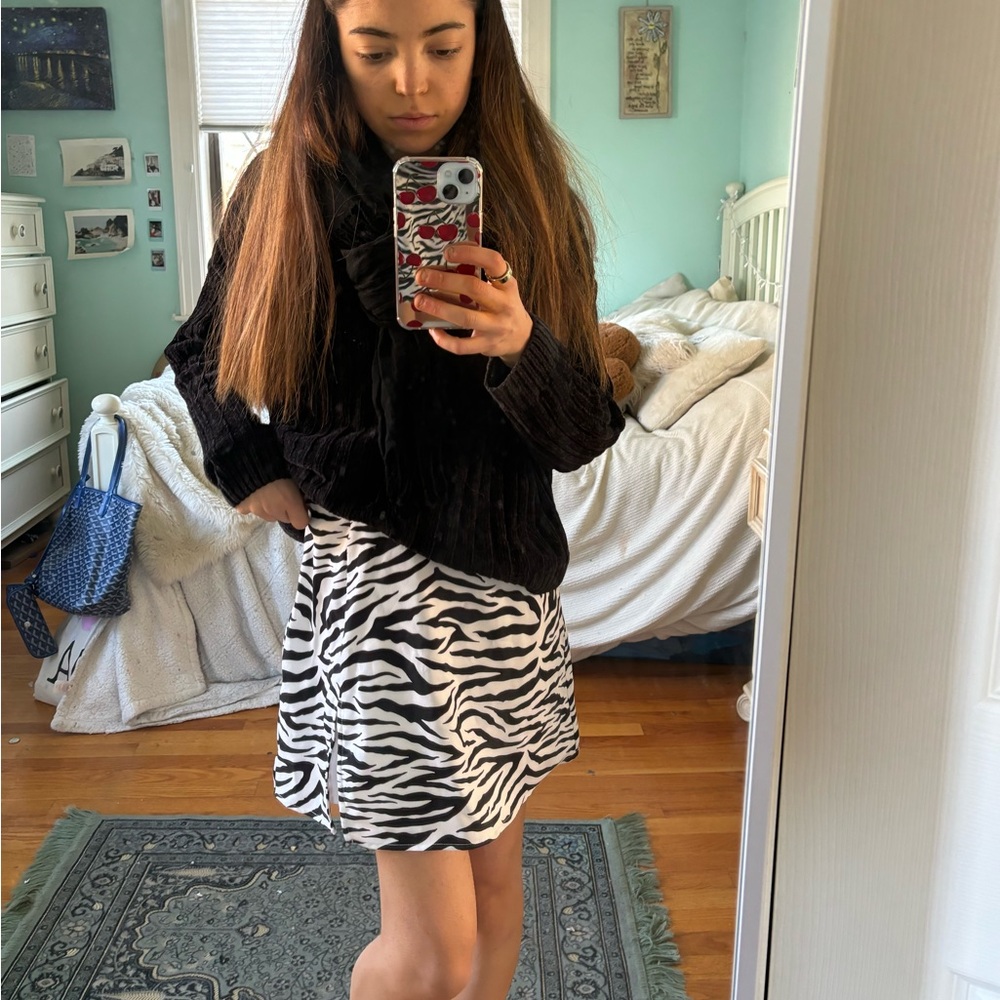 Zebra Mini Skirt